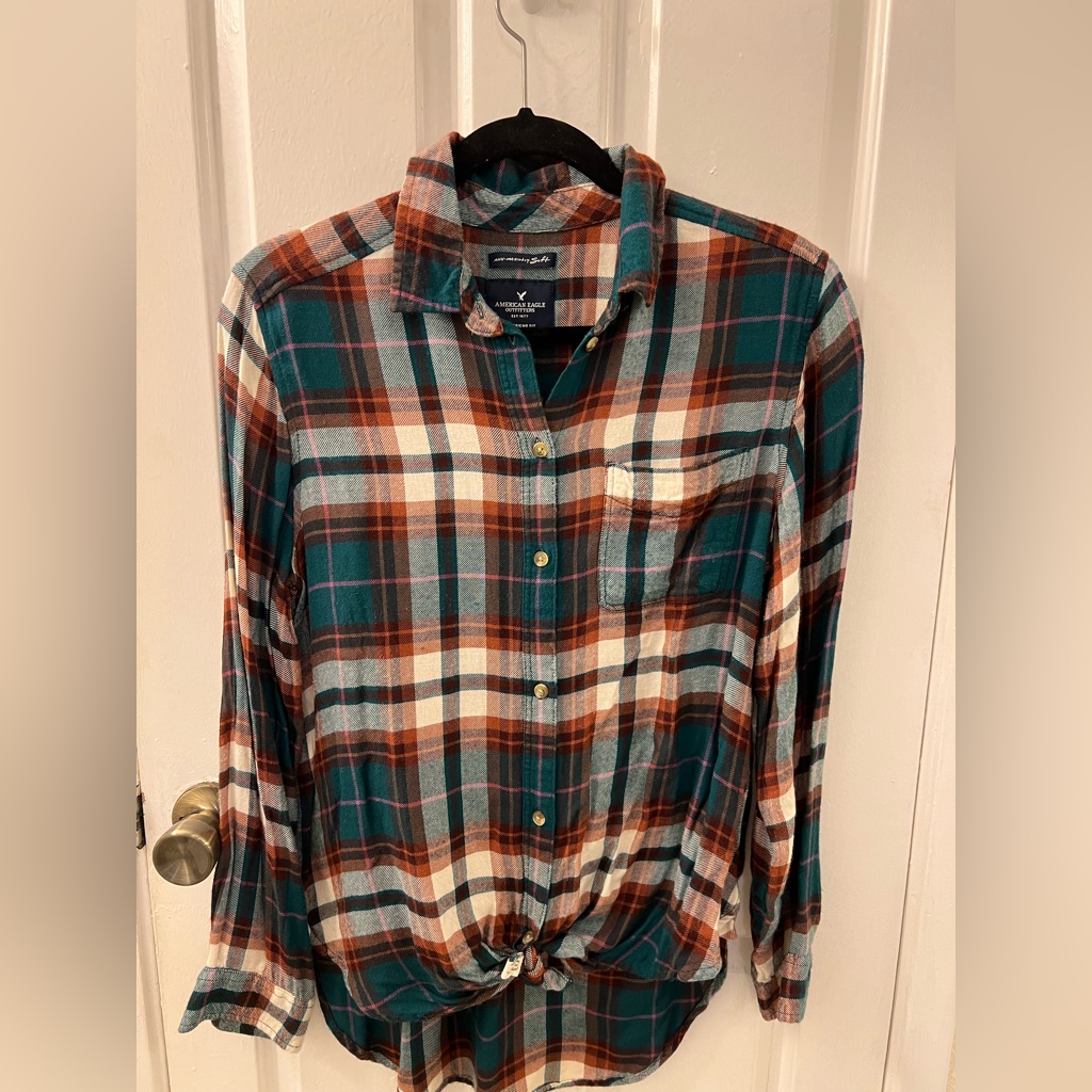 American Eagle Flannel Euc Medium